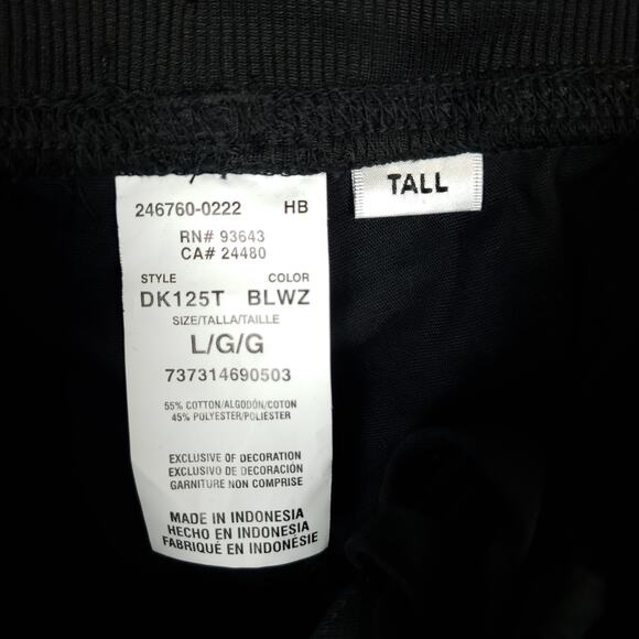 Dickies Scrubs Mid Rise Tapered Leg Pull-On Pants Large Tall DK125 Black NWT - Picture 8 of 12
